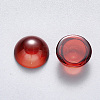 Transparent Spray Painted Glass Cabochons GLAA-S190-013C-G05-2