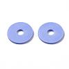 Flat Round Handmade Polymer Clay Beads CLAY-R067-12mm-32-7