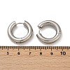 202 Stainless Steel Polishing Hoop Earrings EJEW-M106-02P-04-5