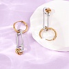304 Stainless Steel Hoop Earrings for Women SA-CBA7B26-03GP-01-3