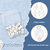 50Pcs 5 Styles Natural Freshwater Shell Connector Charms PALLOY-HS00009-4