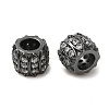 Brass Micro Pave Cubic Zirconia European Beads ZIRC-K003-13EB-2