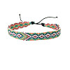 Bohemia Polyester Braided Flat Cord Bracelet PW-WG7A68A-24-1