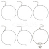 18Pcs 304 Stainless Steel Chain Bracelet Making MAK-SC0001-34-1