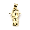 Brass Micro Pave Cubic Zirconia Pendants KK-H433-11A-G-2