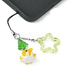 Acrylic & Glass & Alloy Pendant Mobile Straps KEYC-FZ00009-9
