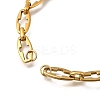 304 Stainless Steel Cross Link Chain Bracelet Making AJEW-JB01378-03-2