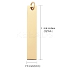 Ion Plating(IP) 304 Stainless Steel Pendants STAS-I311-14B-G-3