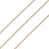 Rack Plating Brass Cable Chains CHC-A010-03G-1