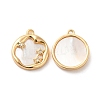 Brass Micro Pave Cubic Zirconia Charms KK-F860-12G-1
