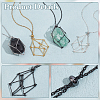 4Pcs 4 Colors 304 Stainless Steel Macrame Pouch Necklace Making NJEW-PH01541-4