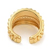 Brass Micro Pave Cubic Zirconia Cuff Rings RJEW-P127-08G-3