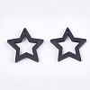 Painted Poplar Wood Pendants WOOD-T021-10D-2