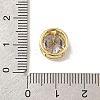 Brass Micro Pave Cubic Zirconia Multi-Strand Links KK-C111-01G-R-3