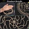 Alloy Rhinestone Mesh Headbands OHAR-WH20005-32G-5