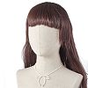 Bowknot 304 Stainless Steel Necklaces NJEW-JN04670-3