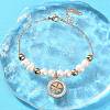 304 Stainless Steel Clover Charm Bracelets for Women BJEW-A036-26G-1