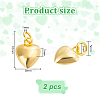 2Pcs 925 Sterling Silver Pendants STER-PH0002-10-2