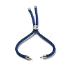 Twisted Nylon Cord Silder Bracelets DIY-B066-03P-10-2