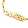 Constellation 202 Stainless Steel Figaro Chain Link Bracelets for Women Men AJEW-U006-01F-2