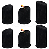 6Pcs 3 Sizes Velvet Ring Displays RDIS-FG0001-31-1