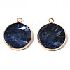 Natural Sodalite Pendants G-Q998-010B-2