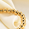 6MM Adjustable 304 Stainless Steel Round Beaded Stretch Bracelets for Women UQ9222-1-5