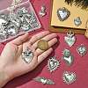 24Pcs 12 Styles Tibetan Style Alloy Pendantss FIND-CJ0002-38-4