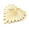 Heart Charms Brass Pendants KK-H529-62B-G-2