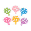 Luminous & Frosted Transparent Resin Cabochons RESI-T026-11M-1