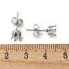 316 Surgical Stainless Steel Stud Earring Findings STAS-Z118-03P-03-3