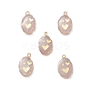 Natural Rose Quartz Pendants G-K333-01H-1