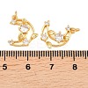 Brass Micro Pave Cubic Zirconia Pendants KK-F927-27G-3