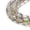 Electroplate Glass Beads Strands EGLA-D030-19P-3