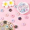 35Pcs 7 Colors UV Plating Opaque Acrylic Beads OACR-YW0003-89-4