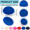 7Pcs 7 Colors EVA Cloth Round Fascinator Hat Base for Stewardess Millinery AJEW-BC0007-94-2