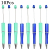 10Pcs 2 Colors Plastic Beadable Pens AJEW-YW0001-34B-1
