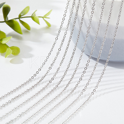 20Pcs 304 Stainless Steel Cable Chains Necklaces Ser for Men Women NJEW-NB0001-08-1