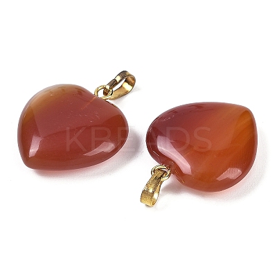 Dyed & Heated Natural Carnelian Pendants G-G956-B52-G-1
