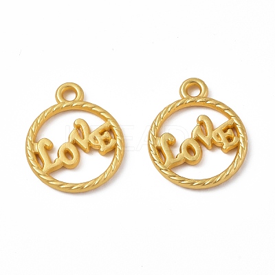 Rack Plating Alloy Pendants PALLOY-I215-07G-1