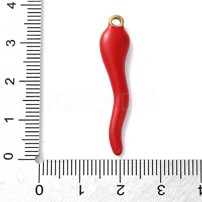 304 Stainless Steel Enamel Pendants STAS-S172-07G-1