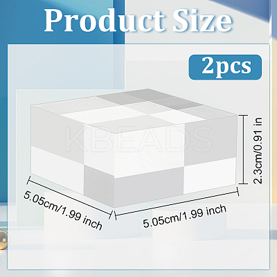 2Pcs Square Acrylic Chassis ODIS-OC0001-22A-1