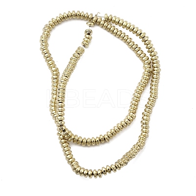 Electroplated Synthetic Non-magnetic Hematite Beads Strands G-H327-G01-01C-1