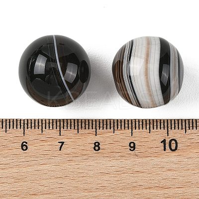 Natural Banded Agate(Dyed & Heated) Sphere Beads GG-D003-A04-01-1