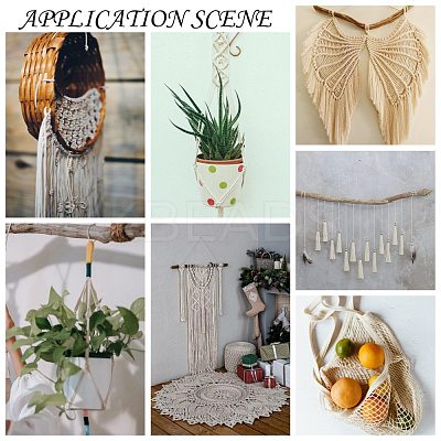 Round Cotton Twist Threads Cords OCOR-L006-C-15-1