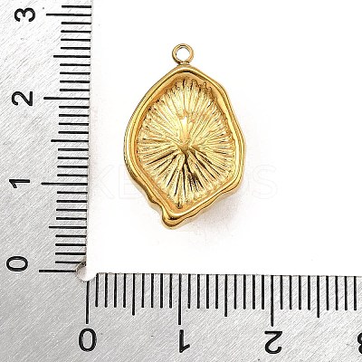 304 Stainless Steel with Natural Mixed Gemstone Pendants  Oval STAS-Z135-08G-1