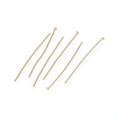 100Pcs 304 Stainless Steel Flat Head Pins STAS-ZF0001-08-1