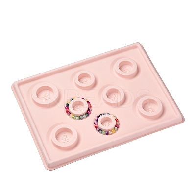 8 Sizes Flocking Plastic Rectangle Bracelet Design Board TOOL-D052-02-A-1
