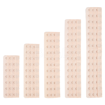 8Pcs 5 Styles Polyester Women's 3 Rows x 7/9/11/13/15 Hooks Longline Corset Bra Extender FIND-BC0004-21B-1