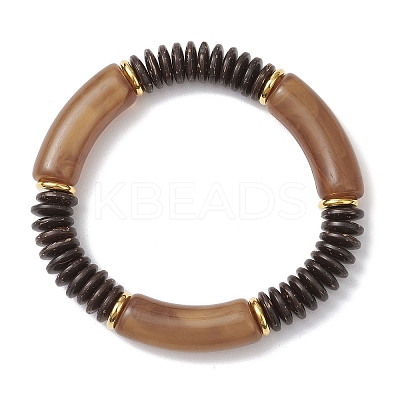 Acrylic Beaded Stretch Bracelets for Women BJEW-JB12151-03-1